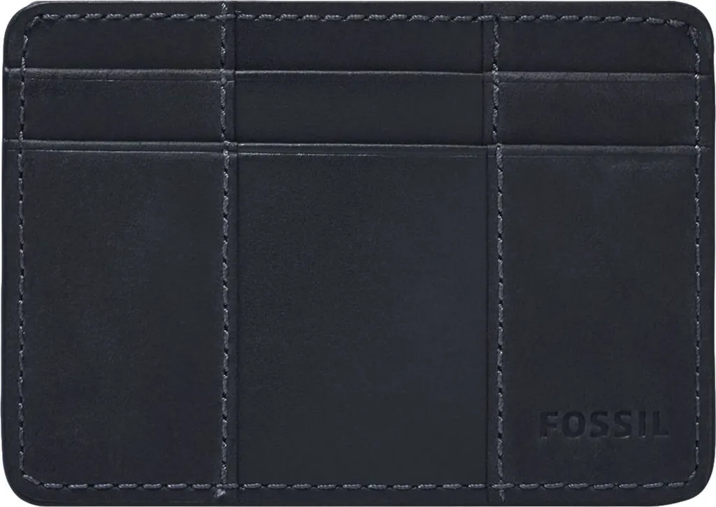 Porte-cartes de Voyage Fossil Everett Bleu Marine pour Poche Pantalon