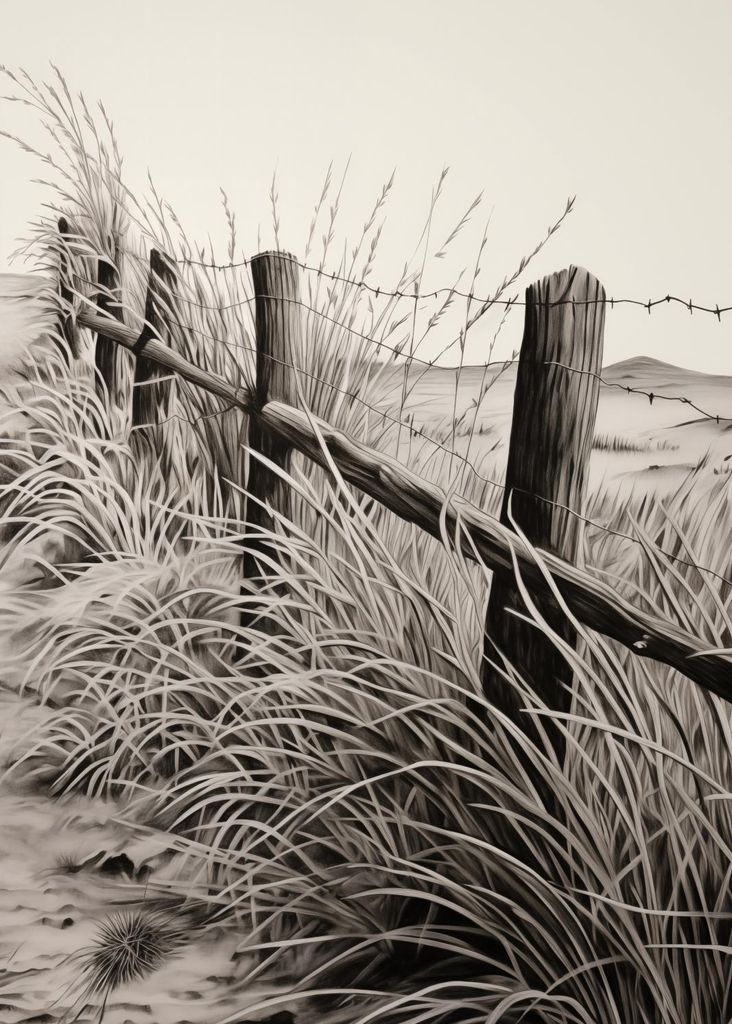 Plakat 50x70cm Geräusche und Flüstern des Landzauns