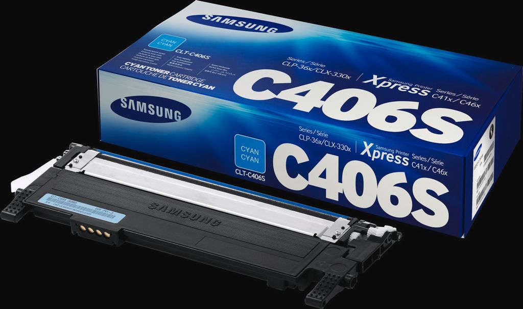 HP/Samsung CLT-C 406 S Toner cyan Produktbild 