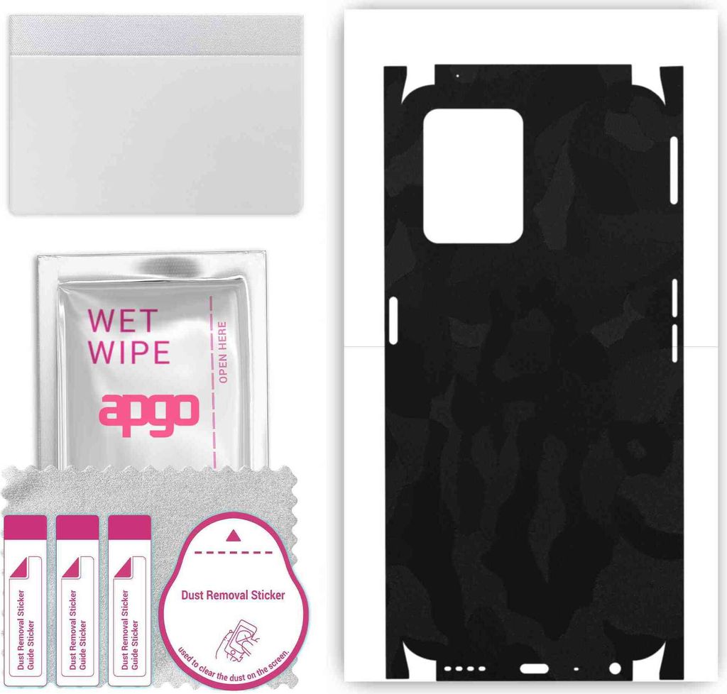 apgo Rückseite + Seiten Schutzfolie, Skin, kompatibel mit Realme 9 Pro, Hinten Displayschutzfolie aus Vinylfolie, kratzfest, einfache Montage - Sc...