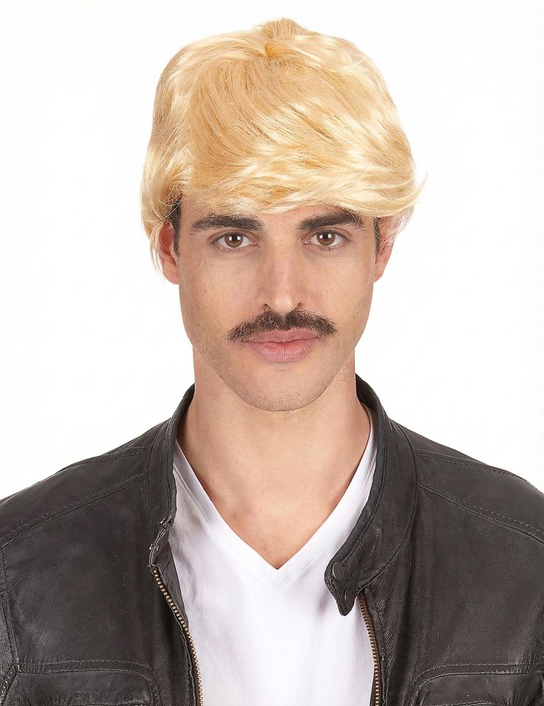 Kurze blonde Perücke für Männer Produktbild 