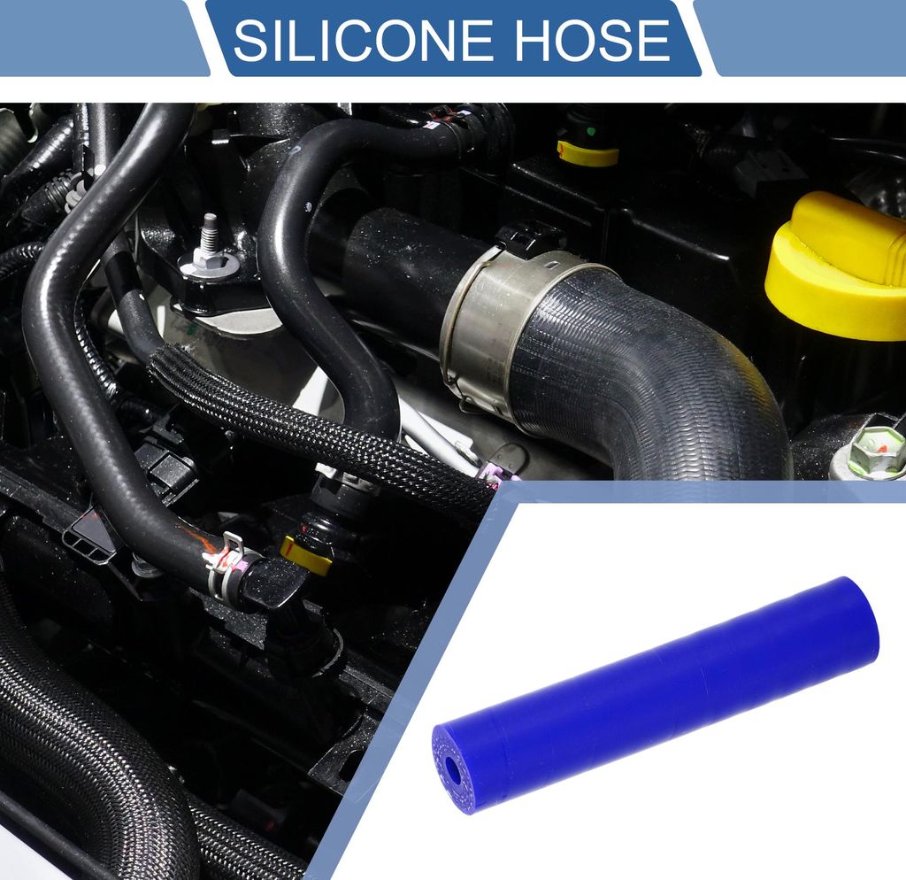 1 Stück 5mm/0,2" ID 76mm/2,99" Länge 0 Grad Blau Autosilikonschlauch Kühlmittelschlauch Universal