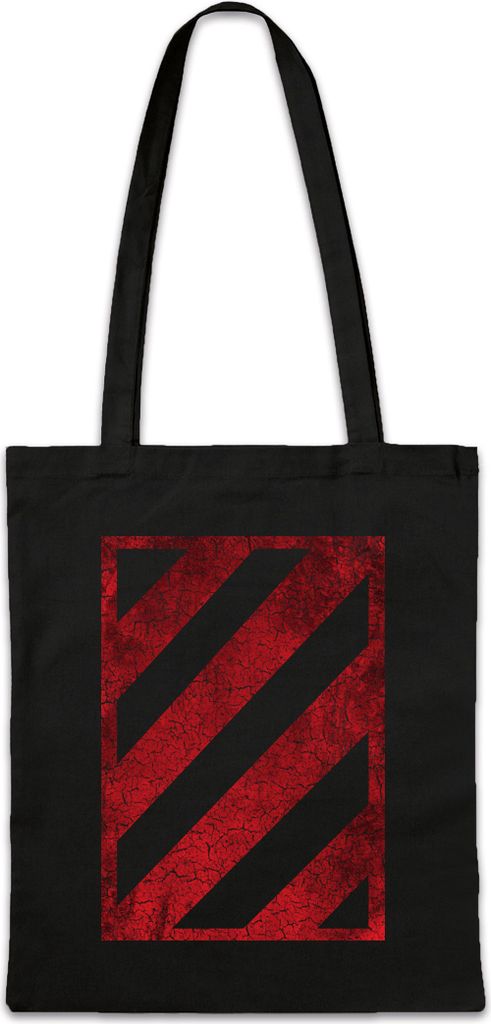 Urban Backwoods Red Black Hazard, Stofftasche, Farbe: Schwarz