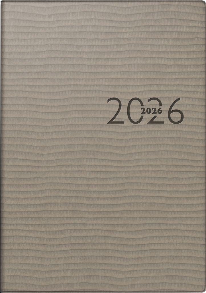 2026 Rido Buchkalender studioplan int. 168×240 mm grau 4003273790629