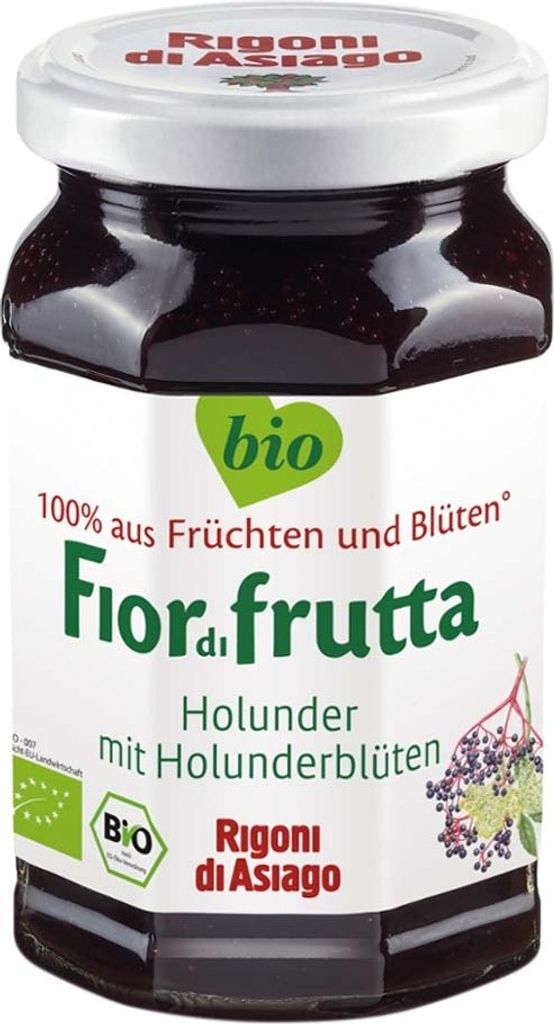 Rigoni di Asiago Aufstrich Holunder mit Holunderblüten  Produktbild 