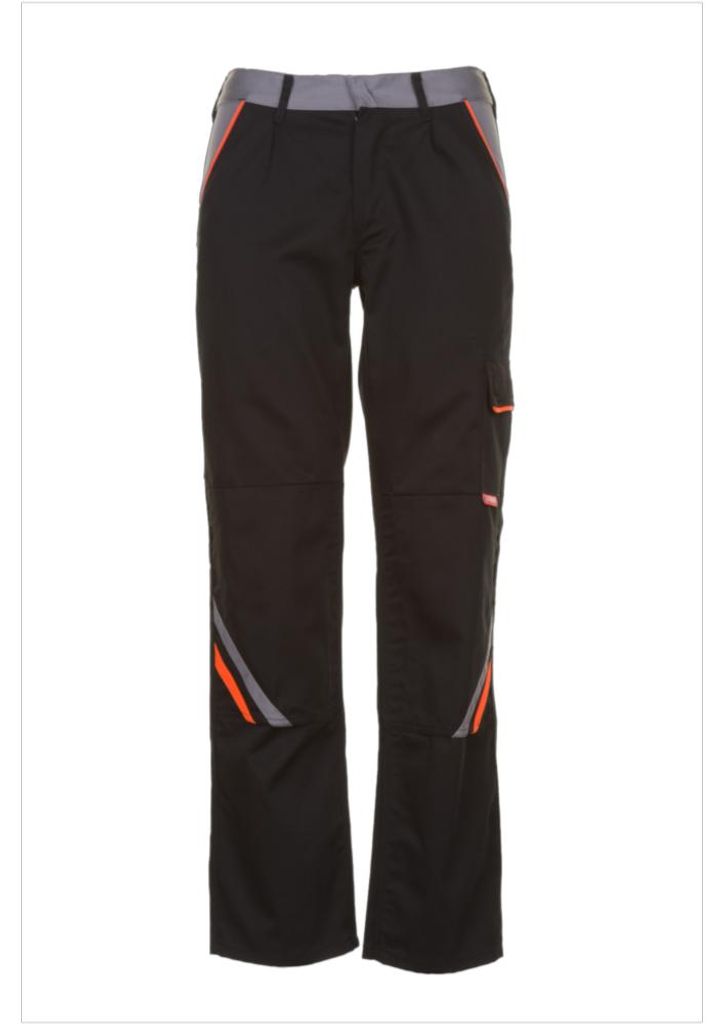 Planam  Visline Bundhose schwarz/orange/zink Gr. 52, Produktbild 