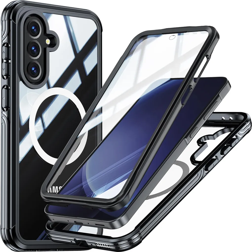 LeYi Cover per Samsung Galaxy A36 con [2 Pack] Vetro Temperato e Protezione Fotocamera, Custodia Antiurto Militare Supporto Anello Robusta TPU Silicone Bumper Case Custodie Samsung A 36 Verde
