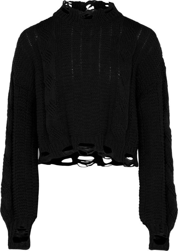 Gaya damen pullover - schwarz, M/L