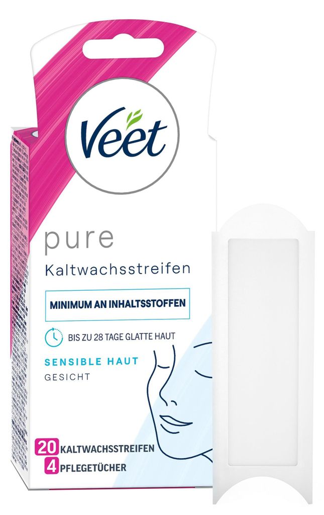Veet studené voskové pásky na obličej s citlivou pokožkou Obrázek produktu 