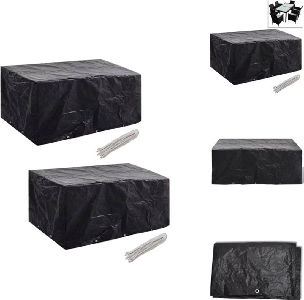 vidaXL Gartenmöbel-Abdeckungen 2 Stk. 10 Ösen 240x140 cm - Gartenmöbel-Schutzhüllen