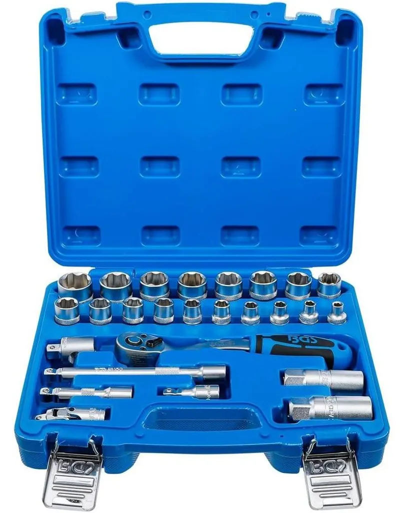 Douilles à Profil Ondulé 3/8 en Acier Robuste - Coffret de 26 Outils