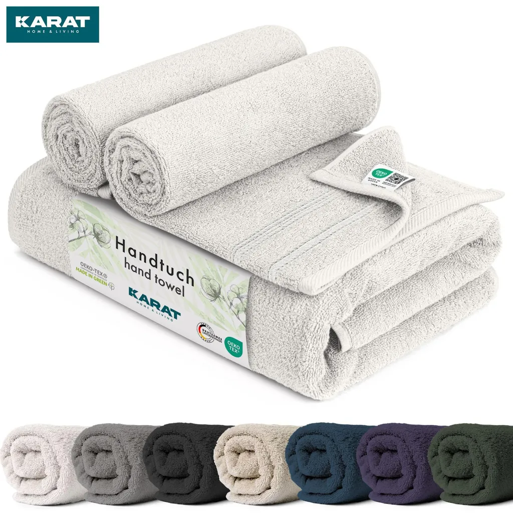 Asciugamano Bay Morbido, assorbente e versatile Bianco 30 x 30 cm Set da 10