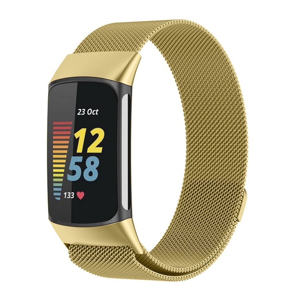 Pour Fitbit Charge 6 / 5 Bracelet en maille d'acier Image du produit 