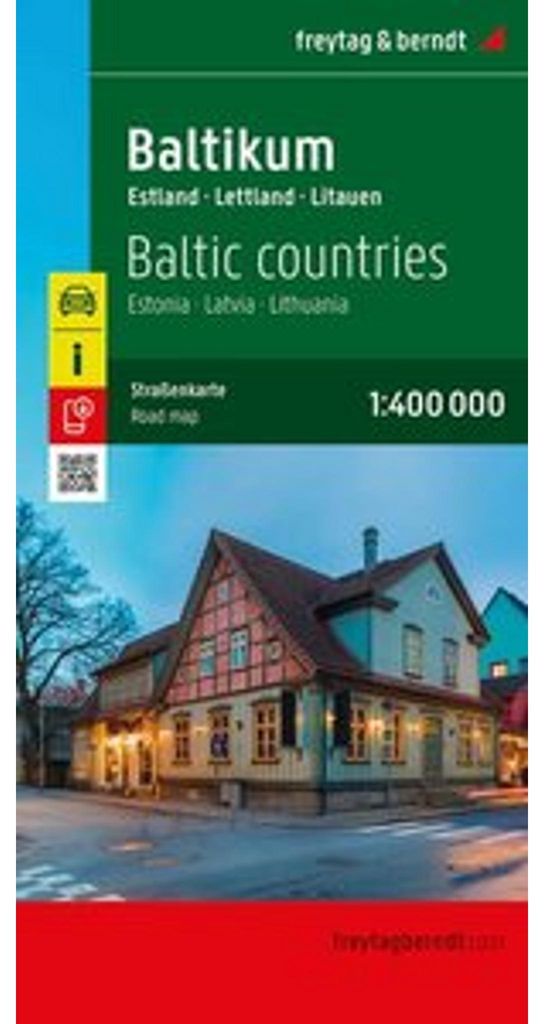 Mappa dei Paesi Baltici 1:400 000 Immagine del prodotto 