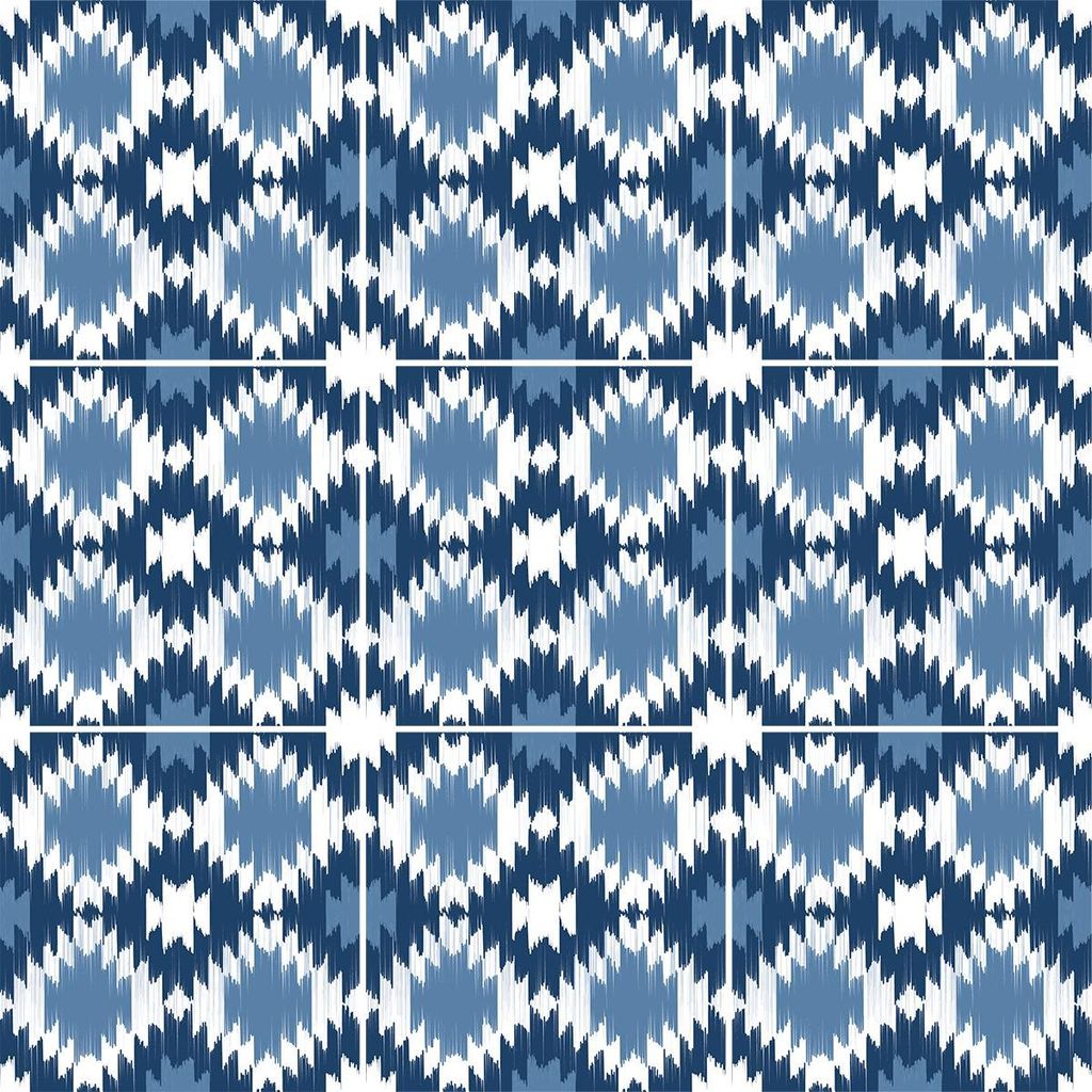 Wandaufkleber, selbstklebende Fliesen für Küche und Bad – 9 ethnische Bamako-Zementfliesenaufkleber – 9 Aufkleber, 15 x 15 cm