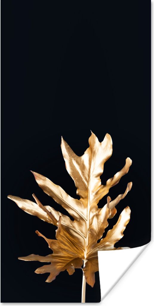 MuchoWow® Poster Blätter - Gold - Herbst - Natur - Luxus Produktbild 