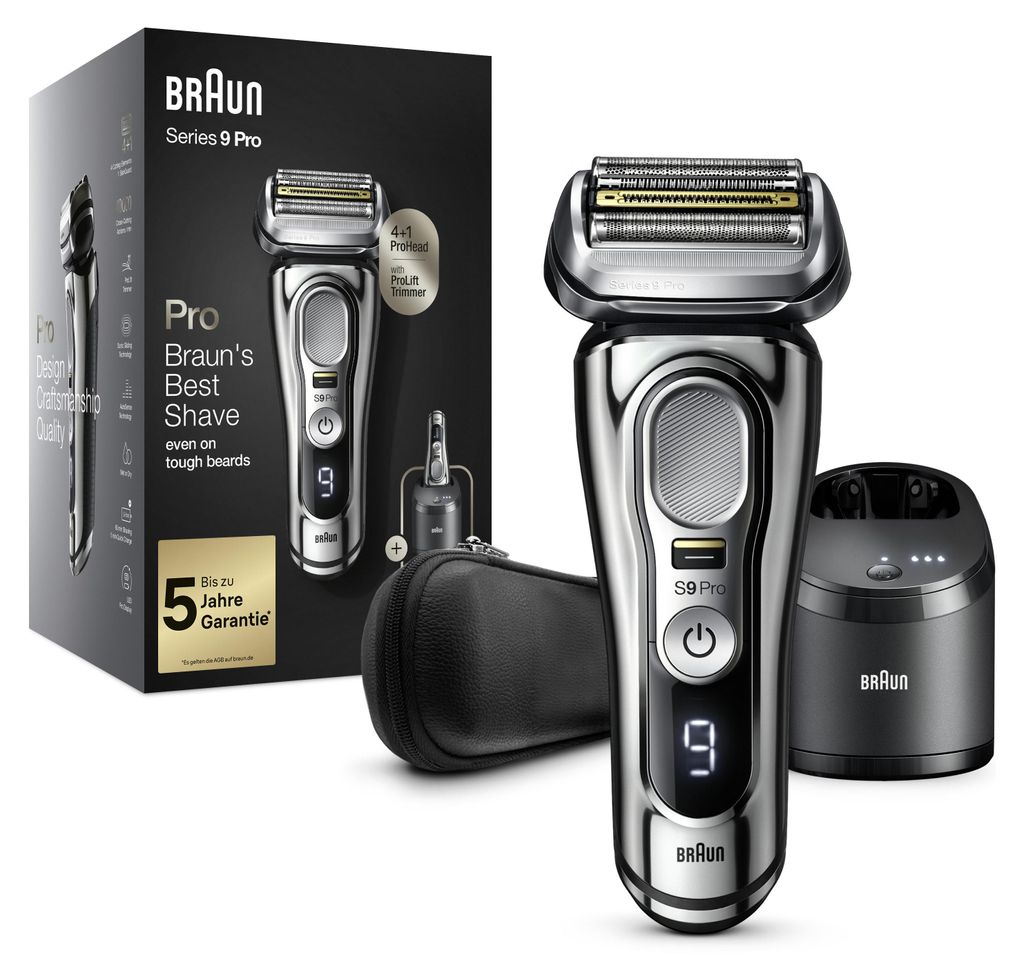 Braun Series 9 9486cc, Golarka foliowa, Chrom, Bateria, Zdjęcie produktu 
