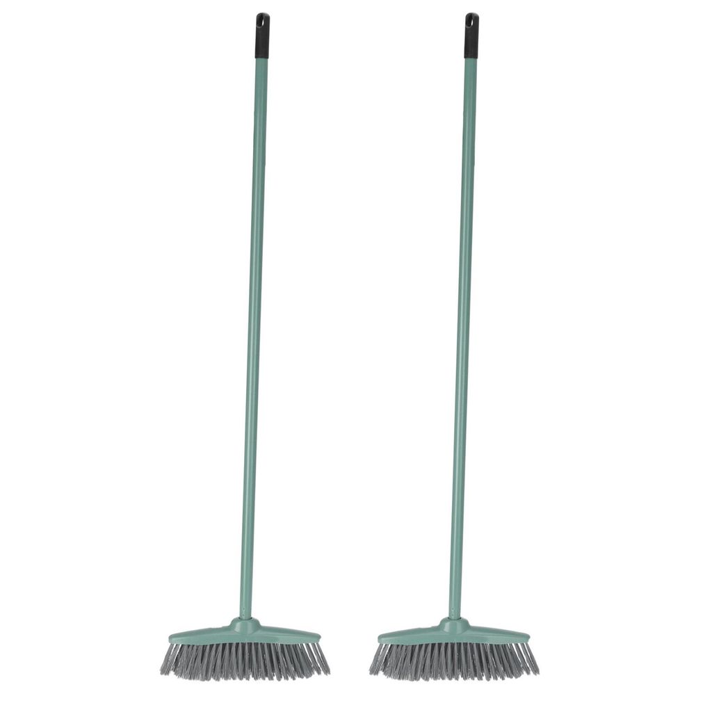 2er Set Kehrbesen mit Metallstiel 108 cm Besenkopf 28 x 5 cm Hausbesen Zimmerbesen Universalbesen Allzweckbesen Besen