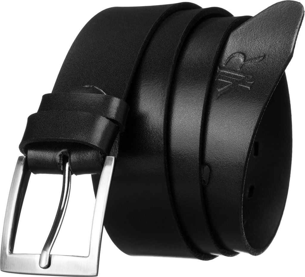 Rovicky Herrengürtel mit klassischer Schnalle Gus schwarz 115 cm