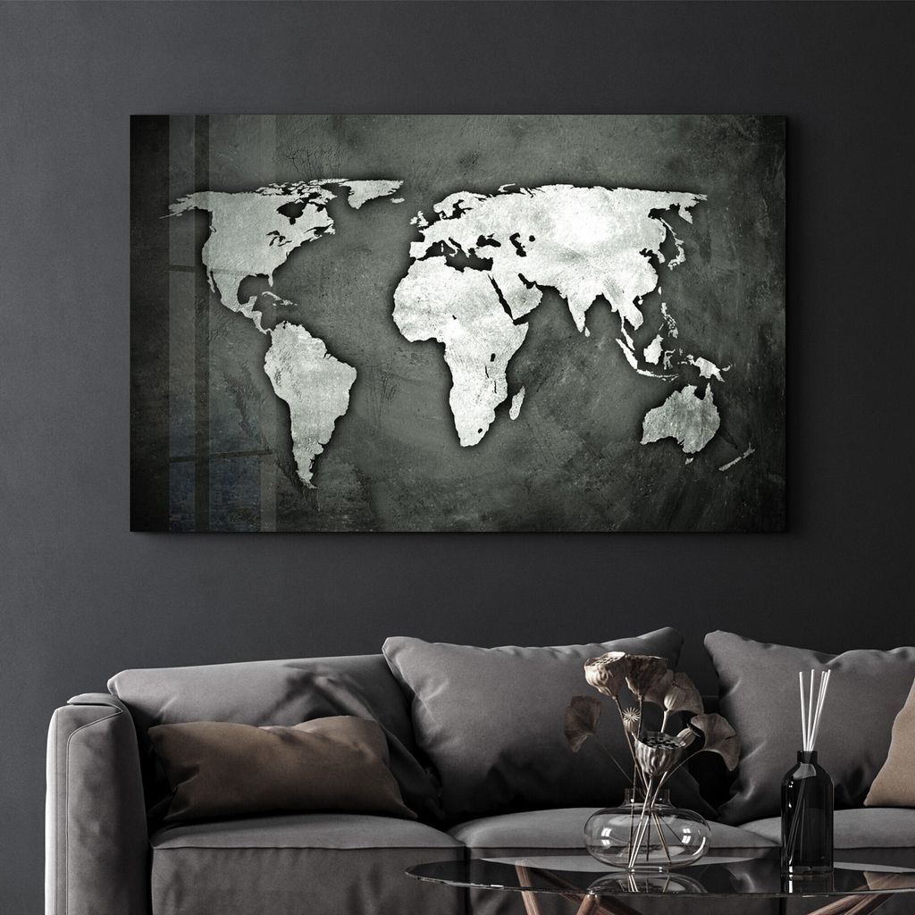 Wallity, CAM-3015 - 70 x 110, Acrylbild, Mehrfarbig, 100 % gehärtetes Glas, 70 x 110 cm