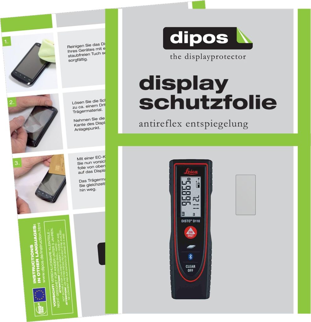 3x Schutzfolie für Leica DISTO D110 matt Displayschutzfolie Produktbild 