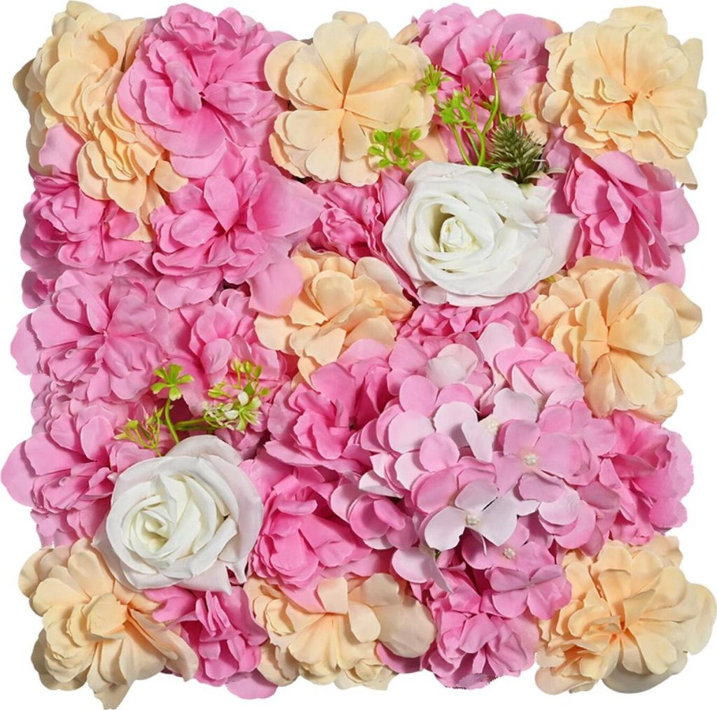 Künstliche Rose Blume Wand Panel Hochzeit Braut Baby Shower Party DIY Platz 3D Floral Wand Hintergrund Dekoration Fotografie Prop
