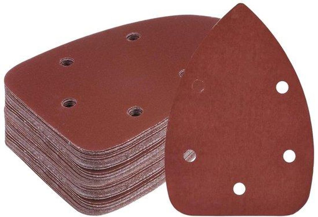 50 Stück Dreieckiges Schleifpapier - Korrel 2000 - 9,9 x 14,9 cm - Holz.