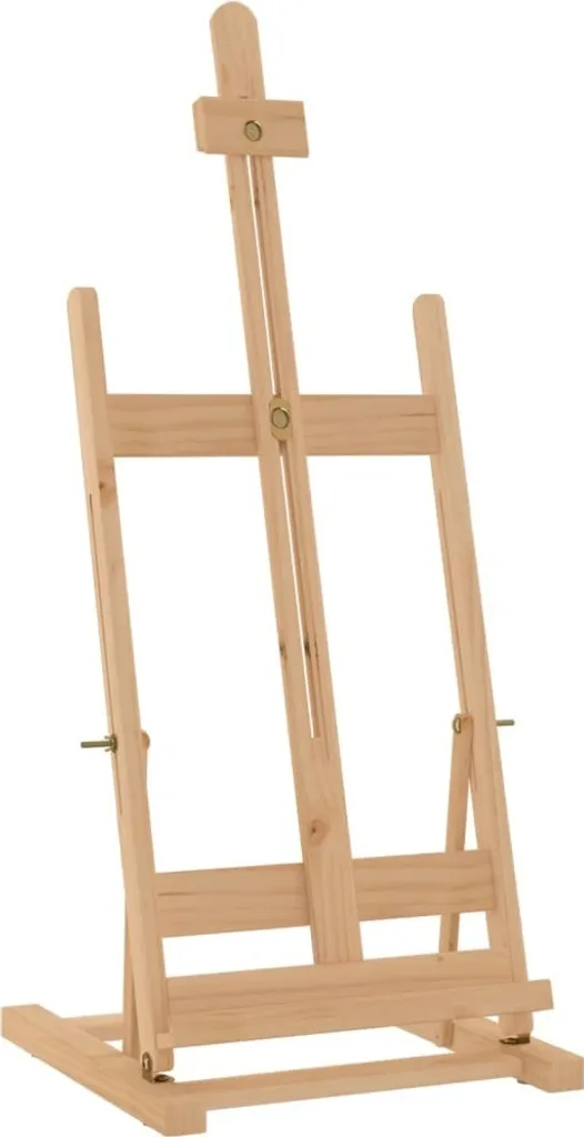 Chevalet de table stable en pin massif naturel, dimensions 29,5x33x80cm