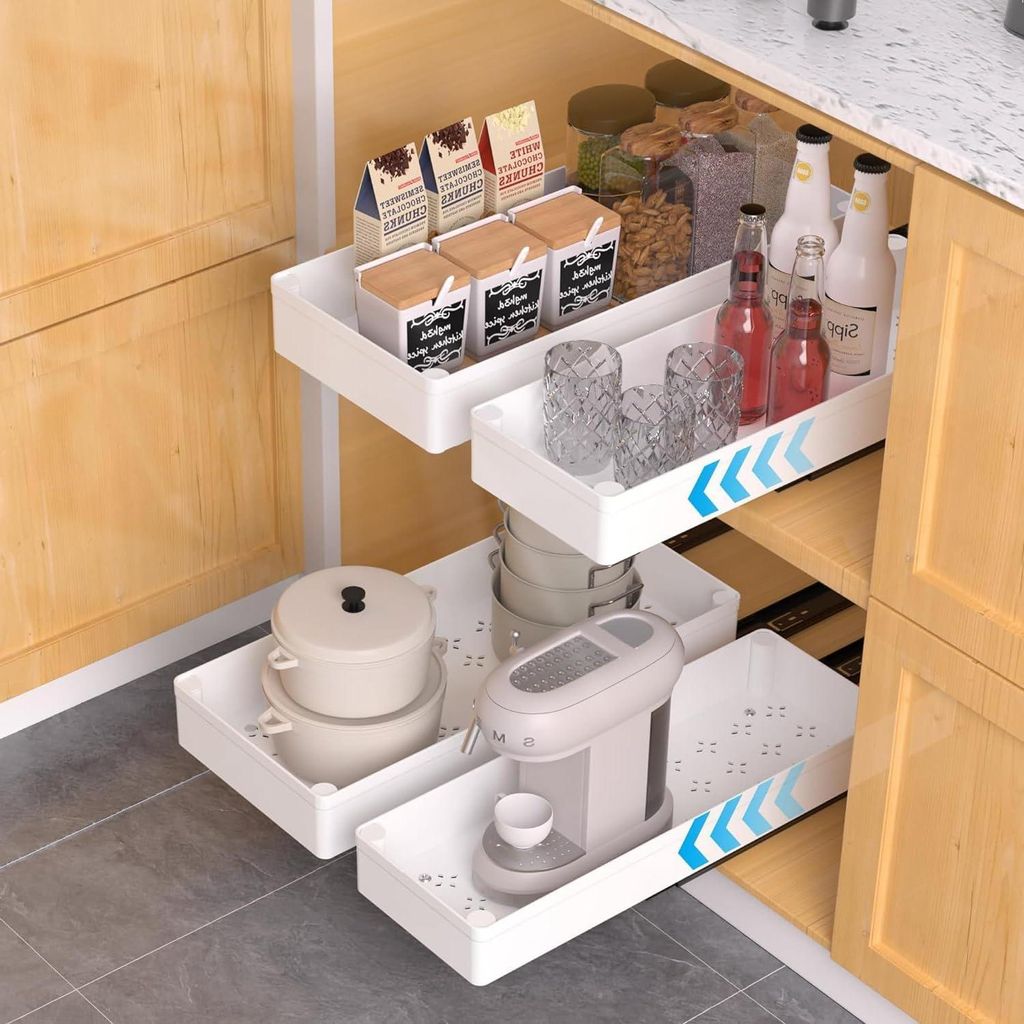 Ausziehbarer Schrankorganisator - Optimieren Sie Ihre Lagerung - 1 Stück - 40 x 26 cm