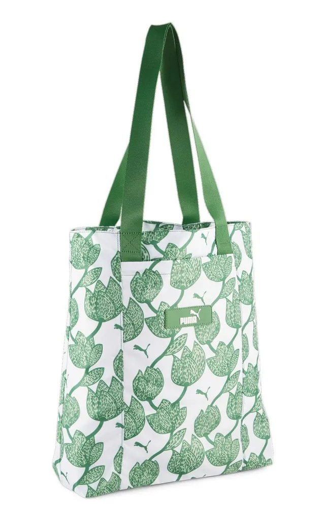 Borsa PUMA Core Pop Shopper Verde: Resistente e Spaziosa per Sport