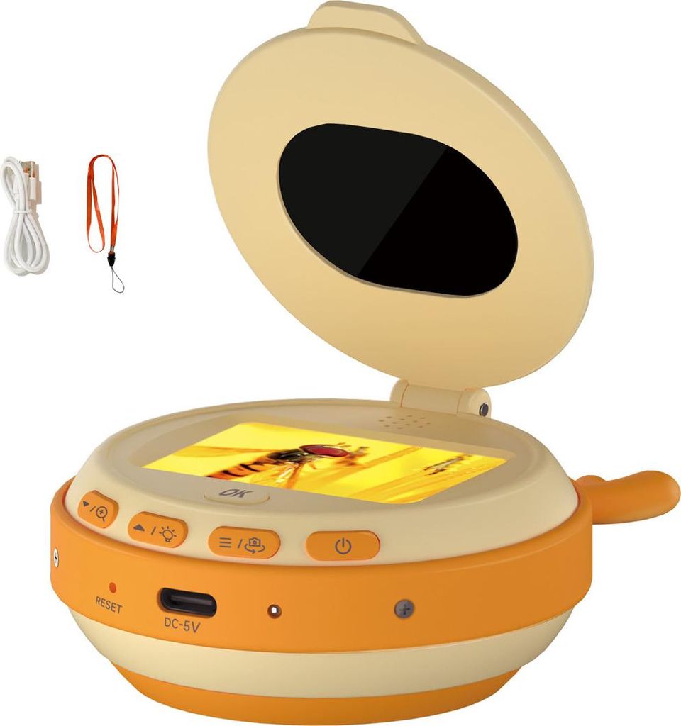 2-Zoll-IPS-HD Kinder-Mikroskopkamera – Ideal für wissenschaftlich interessierte Kinder 3–8 Jahre (Geburtstagsgeschenk)