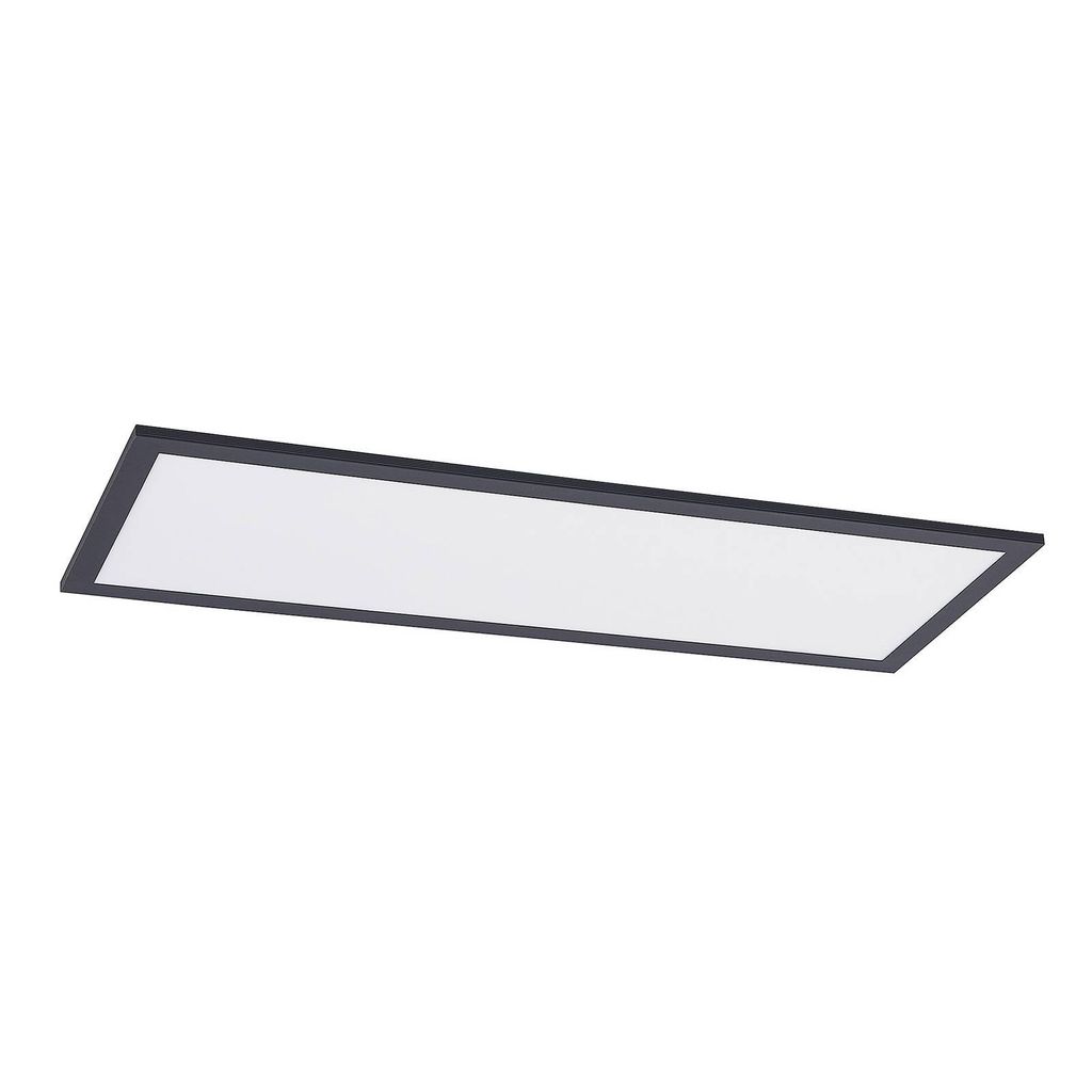 Lindby LED-Panel Nelios, 80 x 30 cm, 4.000K, schwarz, Produktbild 