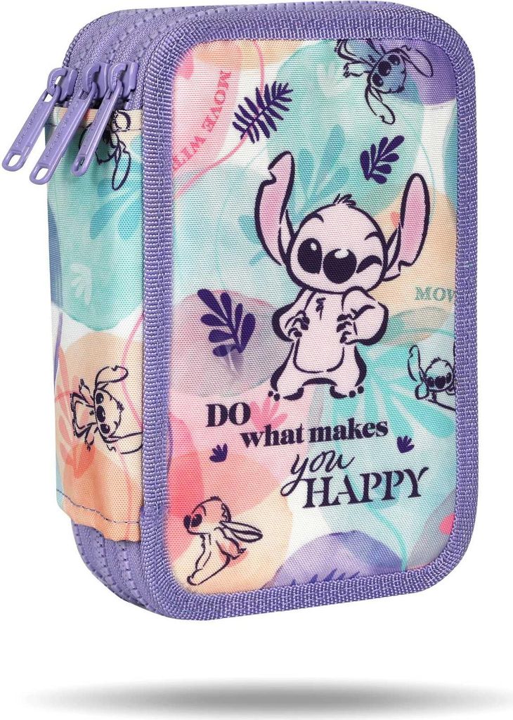 Coolpack Jumper 3 Dreifach-Federmäppchen mit STITCH-Zubehör Produktbild 