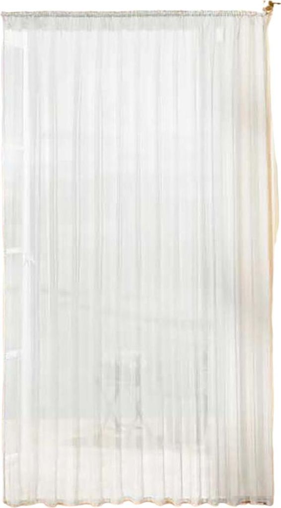 Gardinen Store Voile mit Kräuselband, 175x450, Weiß 610011 Produktbild 