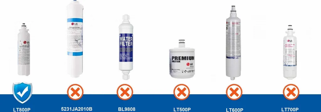 Filtre LG ADQ73613401-S : Stop au goût de chlore et eau impure LT800P