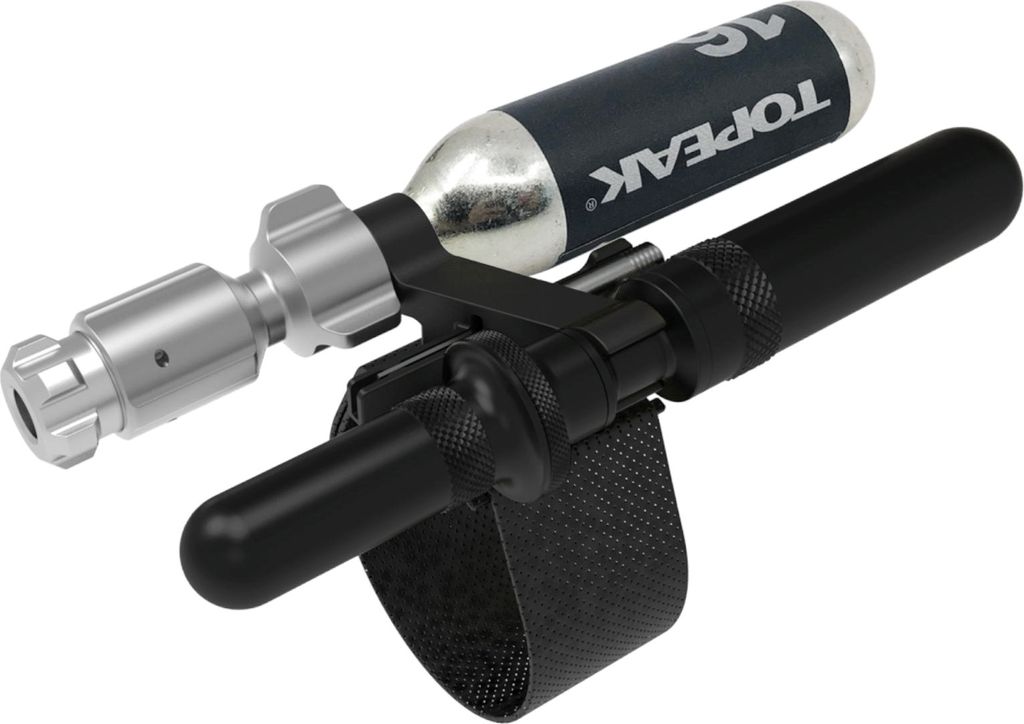Topeak CO2 Kartuschenpumpe & Reparaturset Tubi Master, Schwarz, 16 g