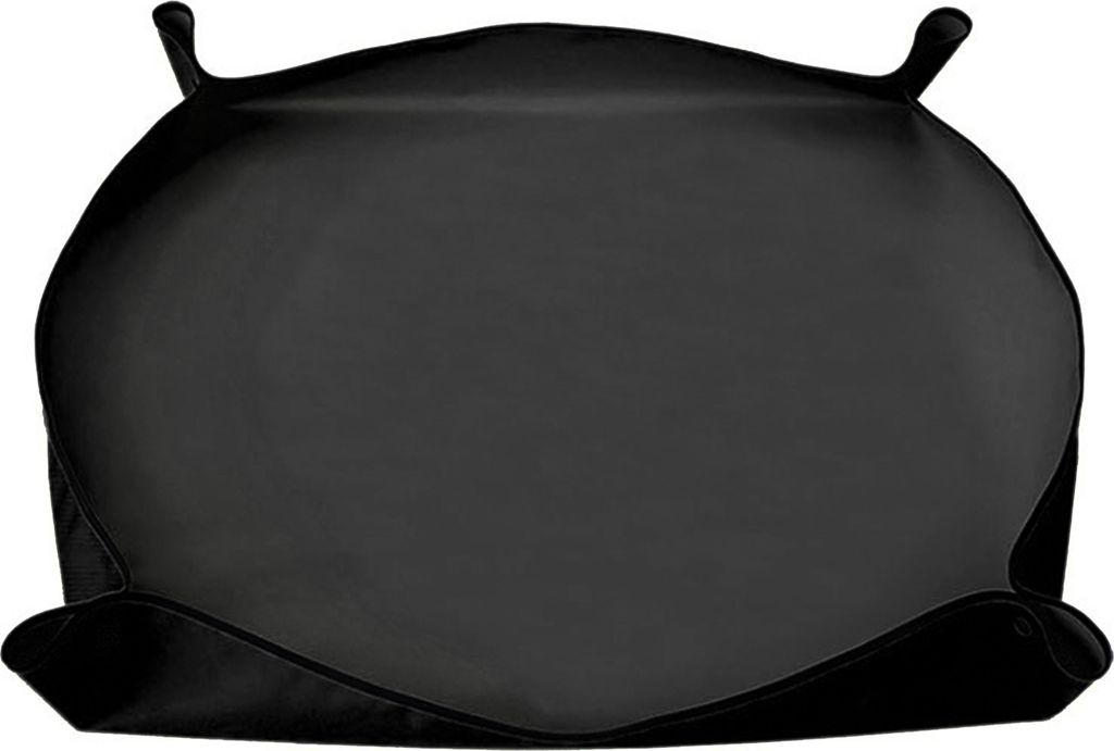 Gartenpolster 4 Ecken Schnappschnalle PVC Innenbalkone Pflanzen Bodenwechslung Die Wiederholungsmatte für die Terrasse-Schwarz ,Größen:S