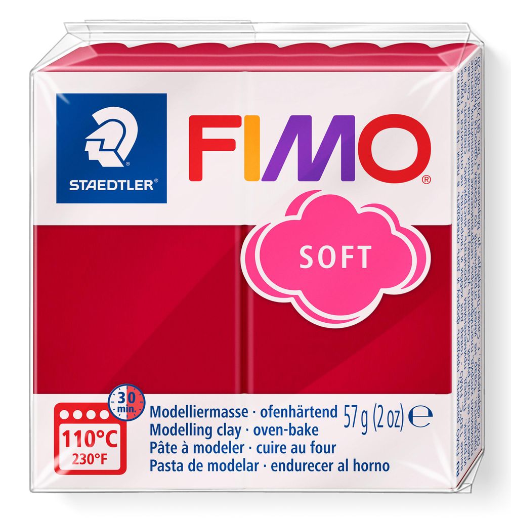 FIMO, modelína, plastelína třešňově červená měkká normální Obrázek produktu 