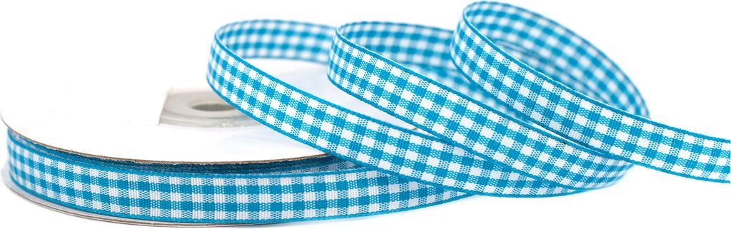 Karoband 10mm, 20 Meter, Farbauswahl:dunkel türkis 340D
