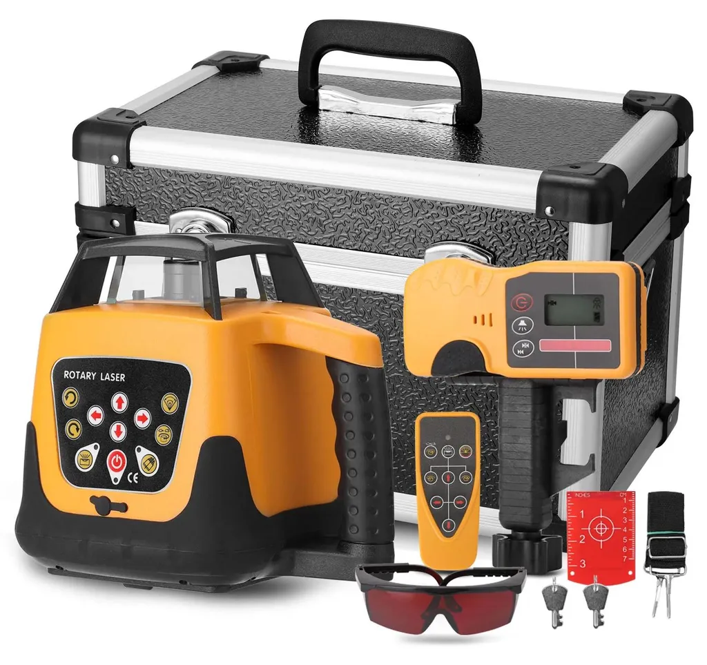 Niveau laser 16 lignes auto-nivellement 3 degrés avec batterie et chargeur UE