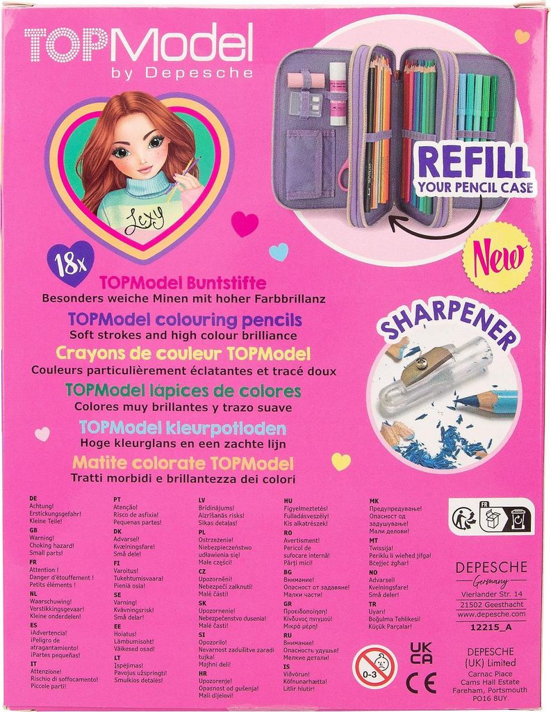 Depesche 12215 TOPModel - Buntstifte Set 18er