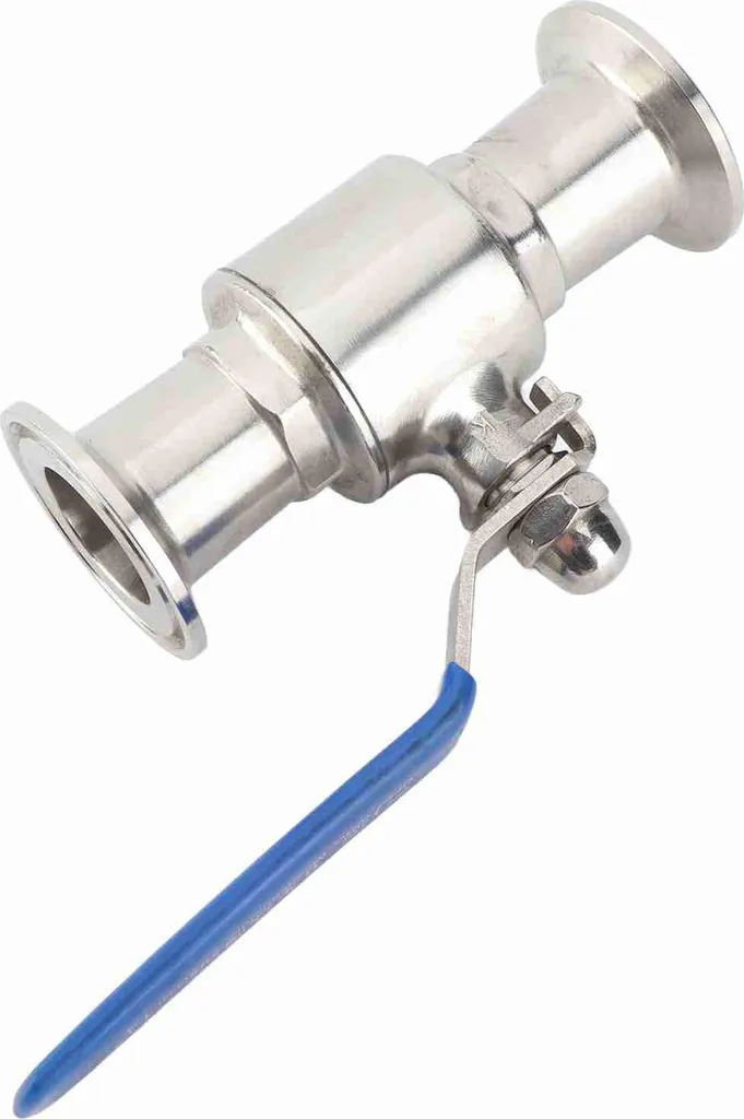 Vanne à bille pour installation laitière et chimique en inox de 32 mm