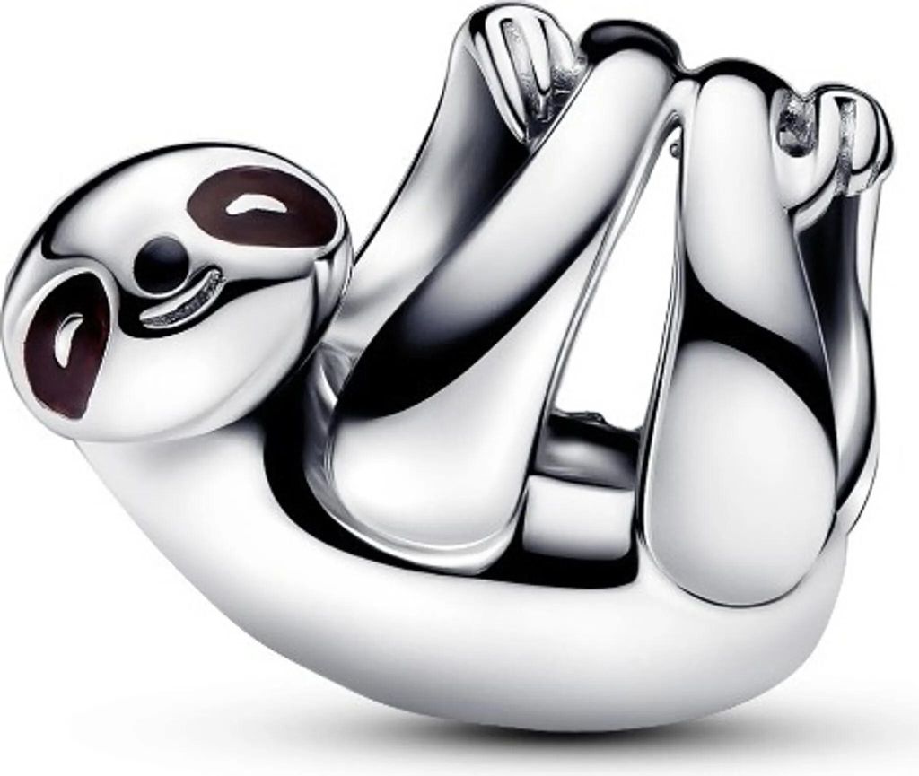 Pandora Charm-Anhänger Hängendes Faultier aus Silber, detailreich und hochwertig verarbeitet