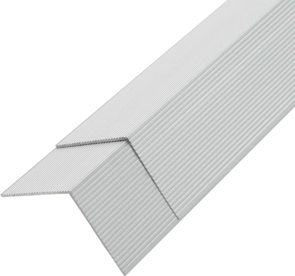 Cloris DesignMöbel 5er-set Verkleidungswinkel Verkleidungen Aluminium 170cm Silber - Terrassenfliesen DE926793
