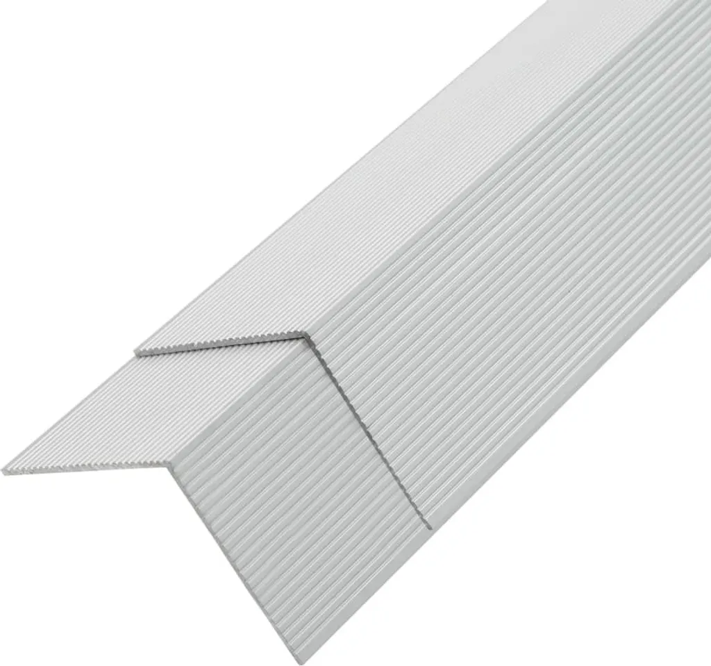 Angle d'Habillage Aluminium 170 cm Argent - Robuste et Design en 5 pcs