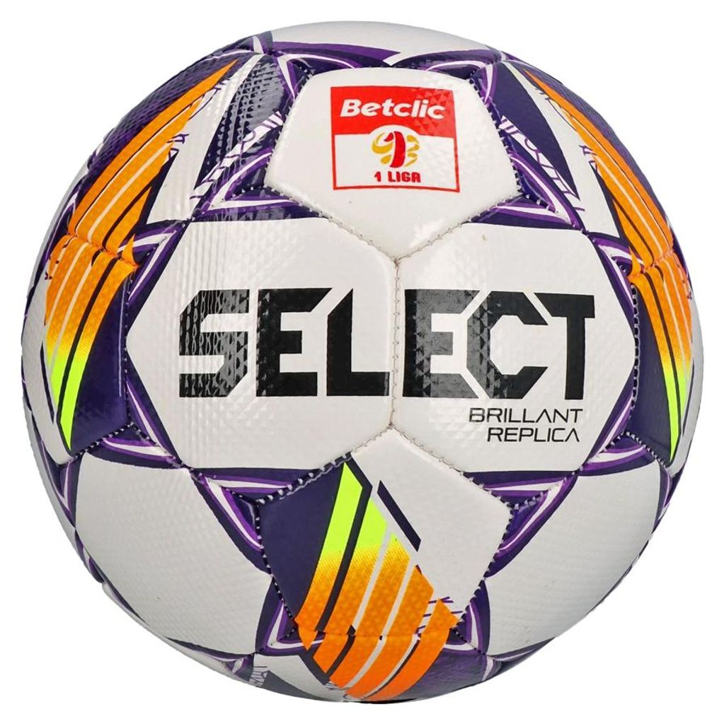 Select - "Brillant Replica DB Betclic 1 Liga v24" Fußball MR2356 (5) (Weiß/Orange/Violett)