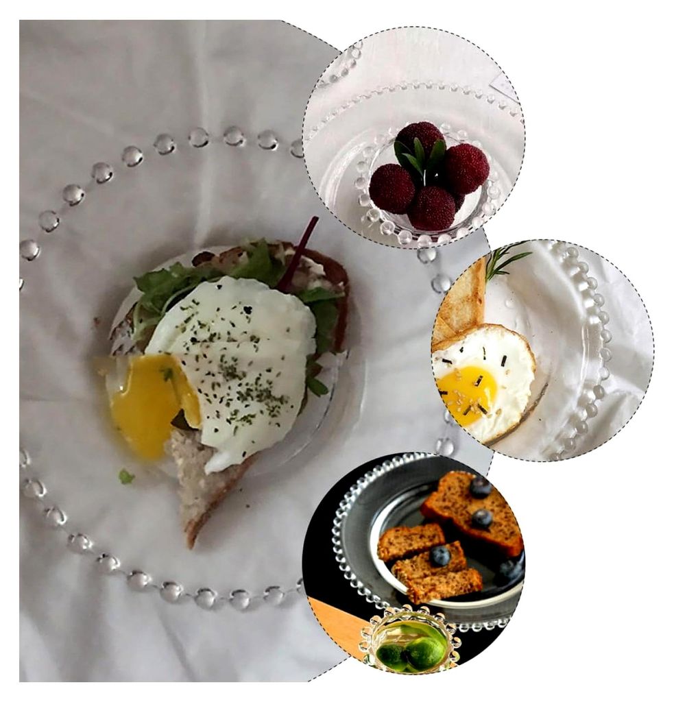 Glasteller mit Perlrand 20 cm, 1 Stück für Frühstück und kalte Gerichte, spülmaschinenfest