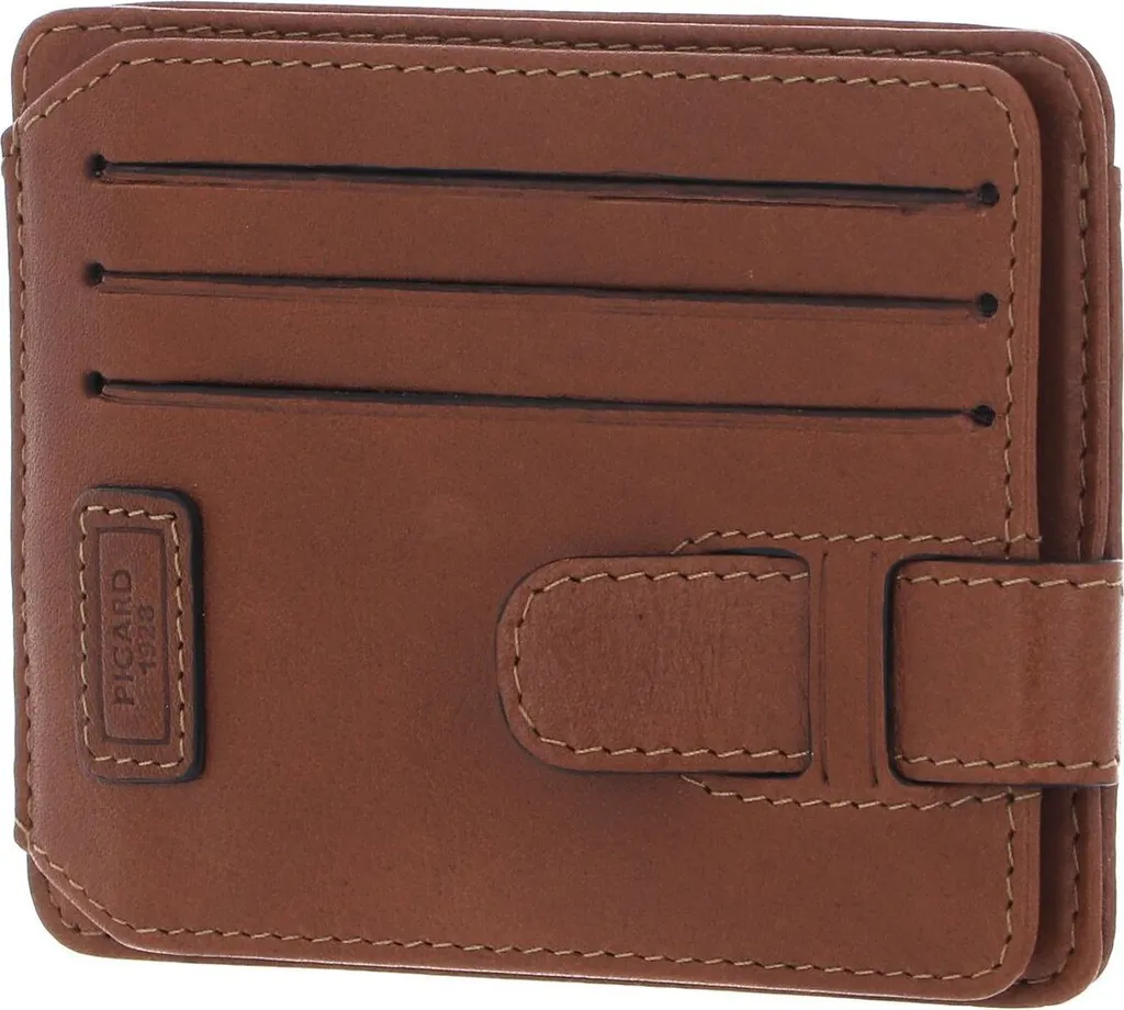 Portacarte PICARD Authentic 1 Pelle Cognac: Sottile ed Elegante