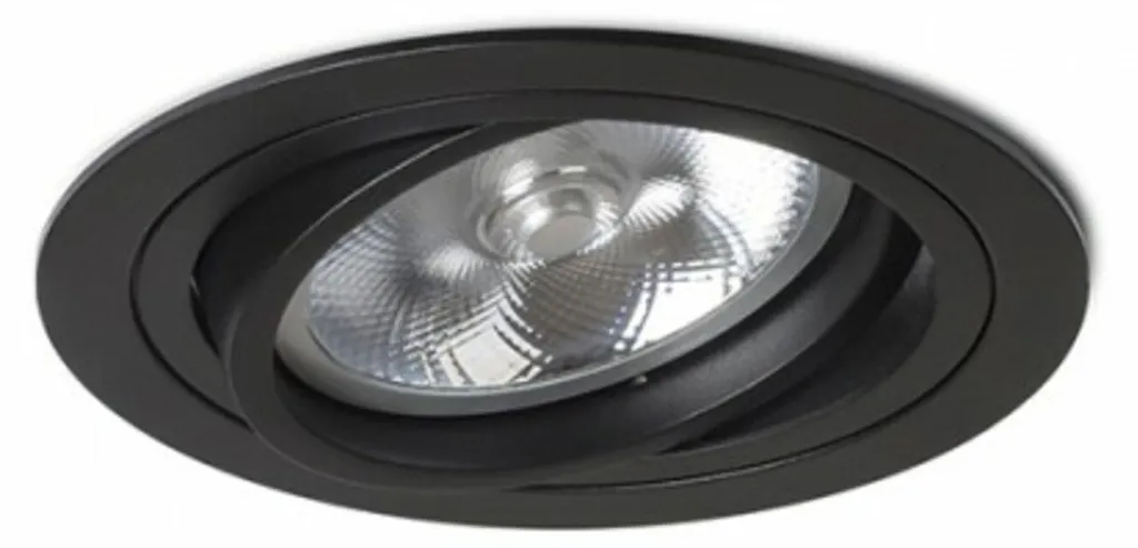 Spot encastrable RENDL PASADENA G53 R I noir 12V 50W R12699 pour intérieur