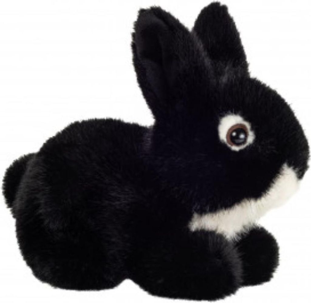 Teddy Hermann Kuscheltier Hase schwarz 17 cm Plüschhase Produktbild 